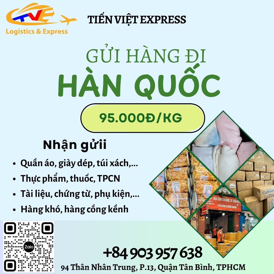 Gửi hàng đi Hàn Quốc - Tiến Việt Express